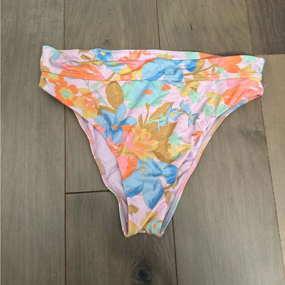 Floral High Waist Billabong Bikini Bottoms